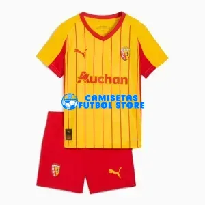 Camiseta RC Lens 1ª Equipación 2025/2026 Amarillo/Rojo Niño Kit